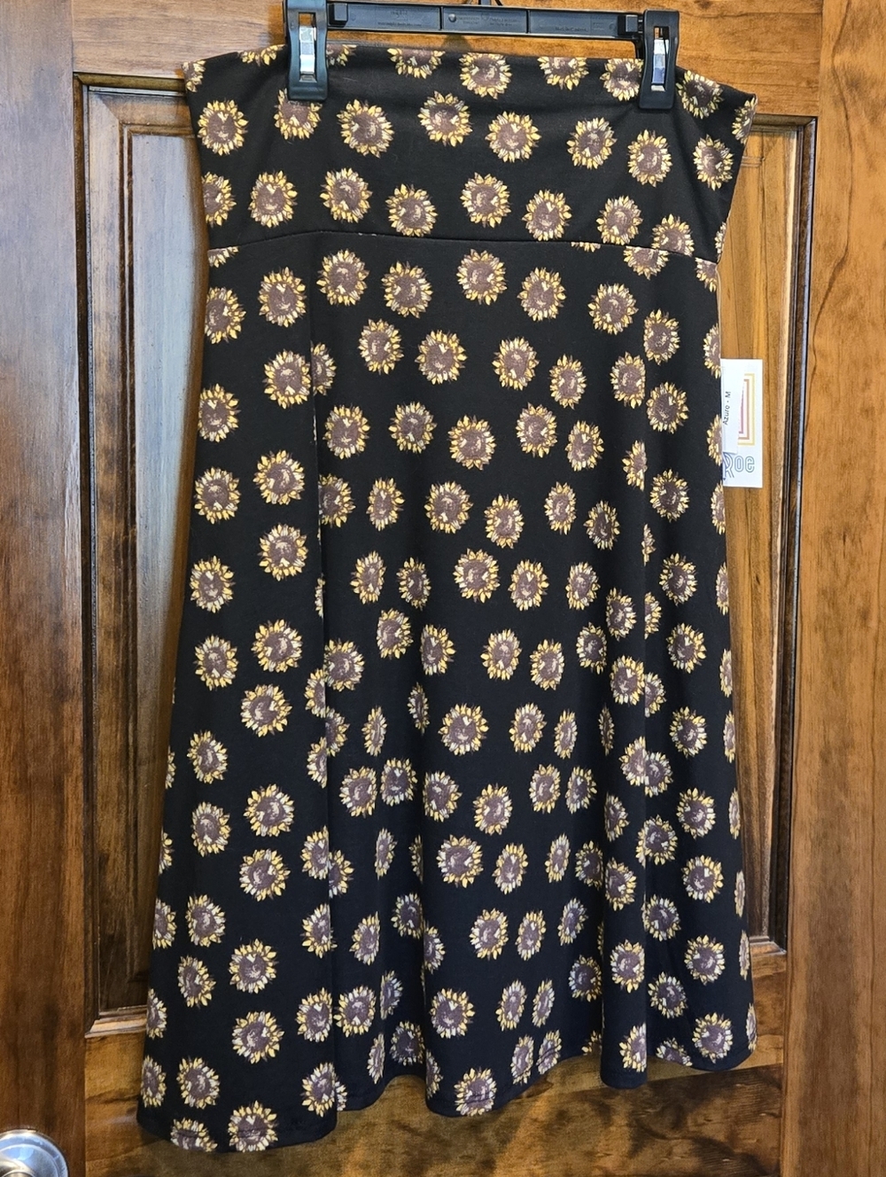 Lularoe Sunflower Azure Skirt NWT Medium
